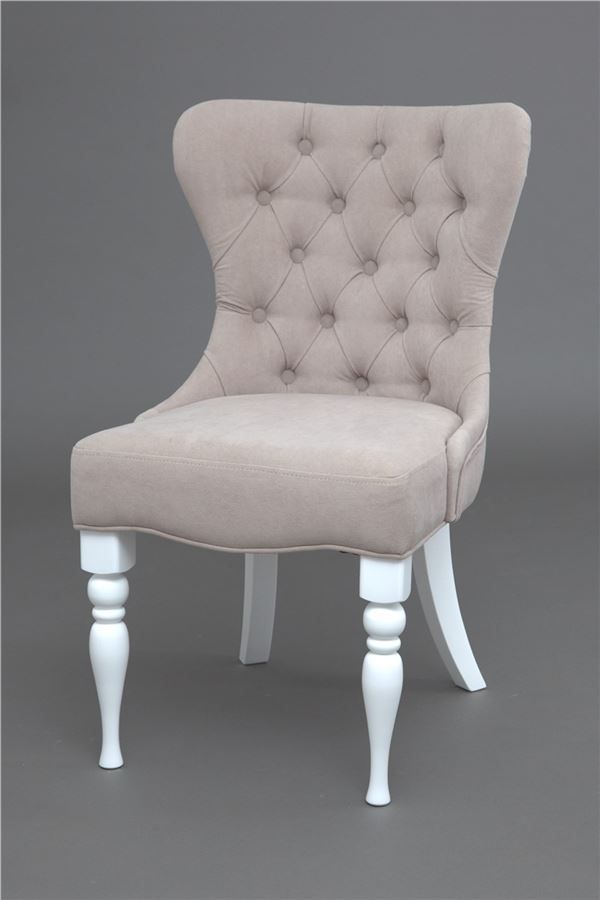 Кресло Вальс эмаль белая, RS16 - бежевый