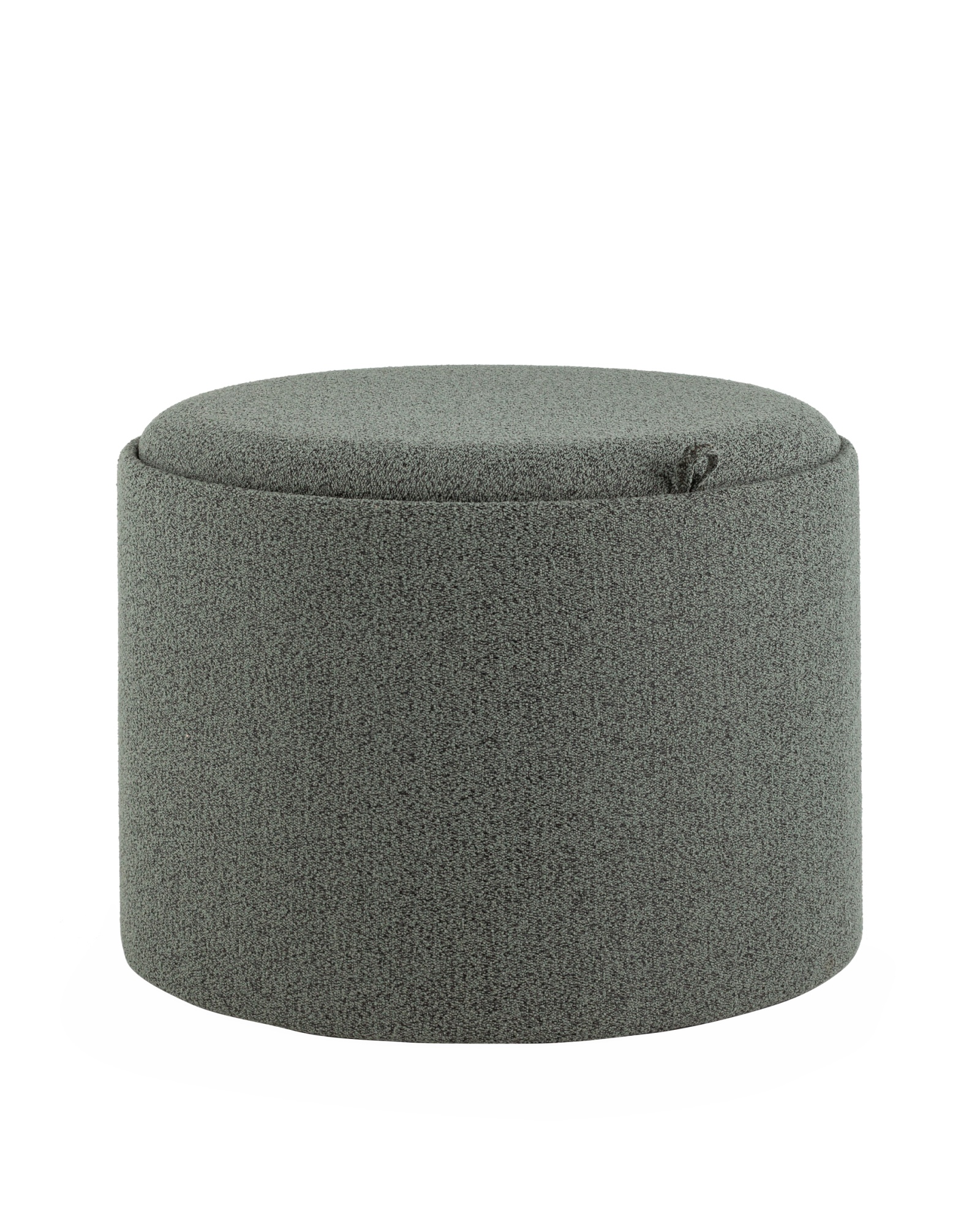 Пуф с ящиком Хюгге L букле темно-серый