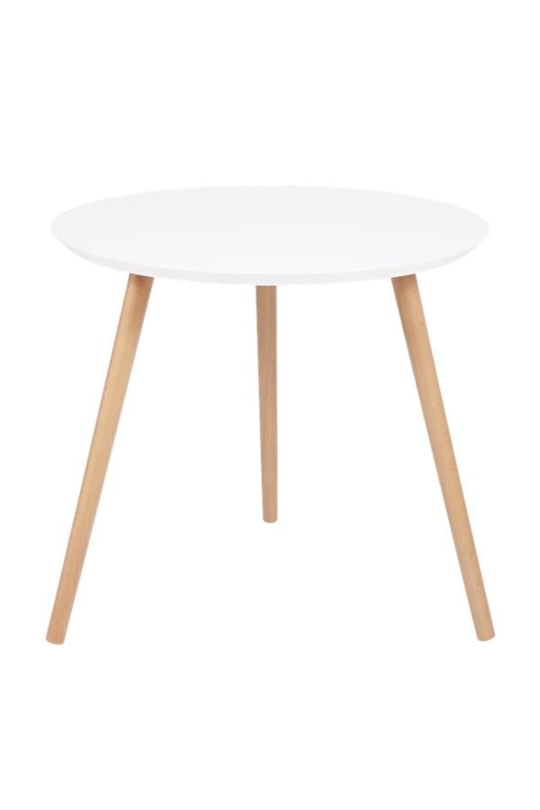 Стол журнальный "Омега 1" белый, Натуральный, без шпона