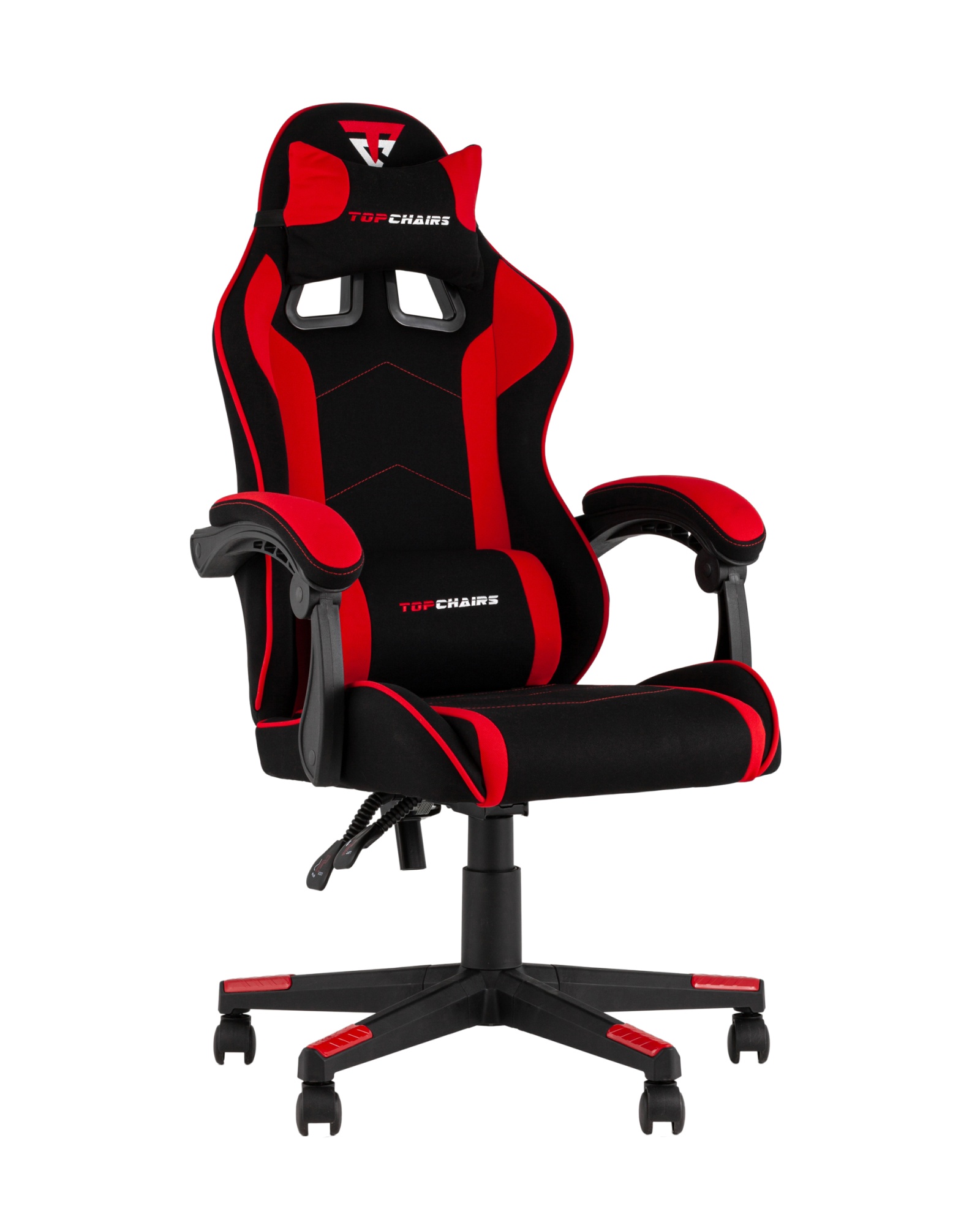 Кресло спортивное Shadow TopChairs ткань черно-красный