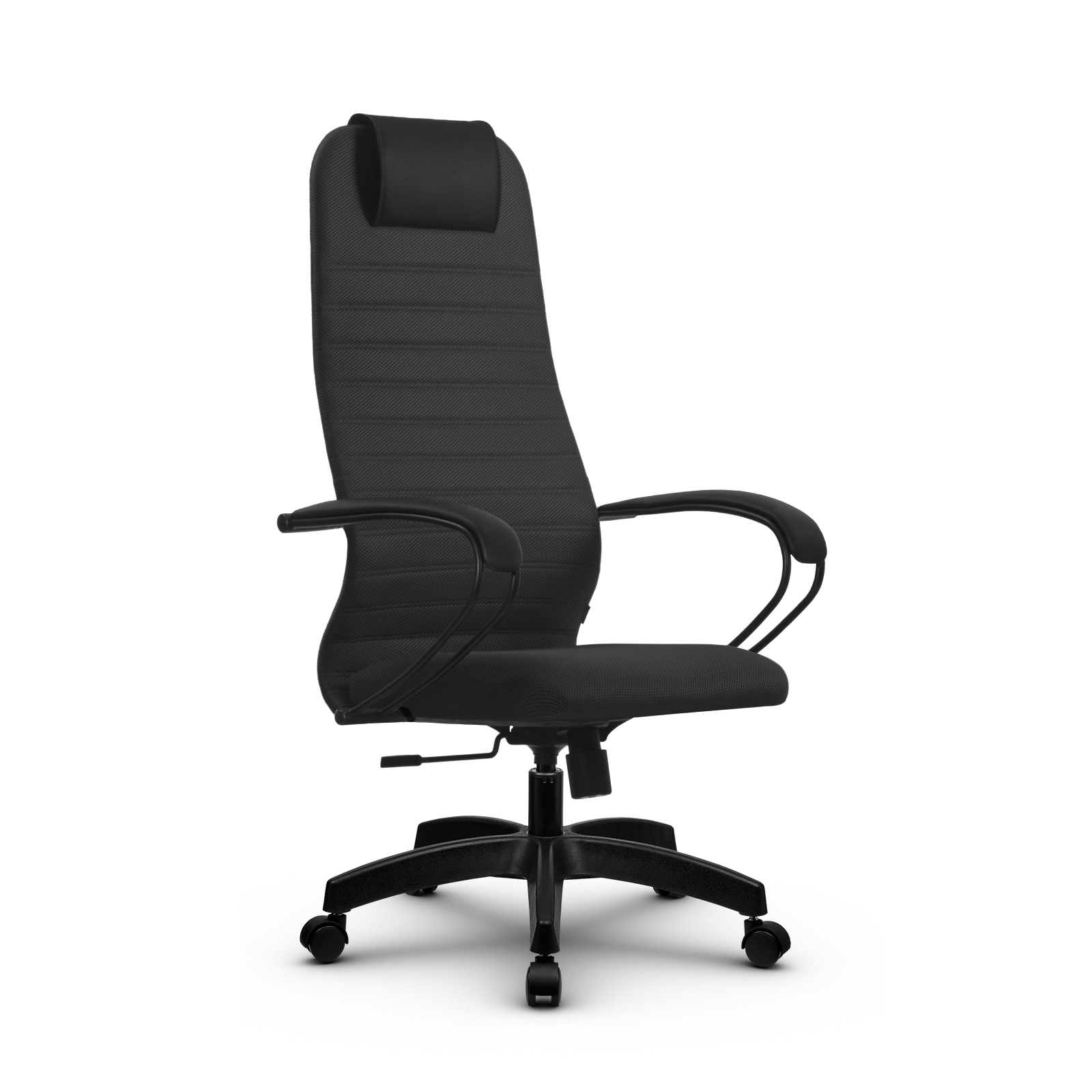 Компьютерное кресло SU-B-10 серый, крестовина, с подлокотниками