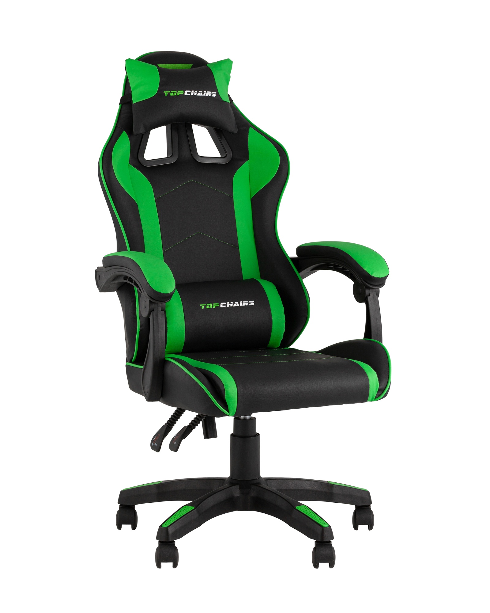 Кресло спортивное TopChairs Shadow черно-зеленый