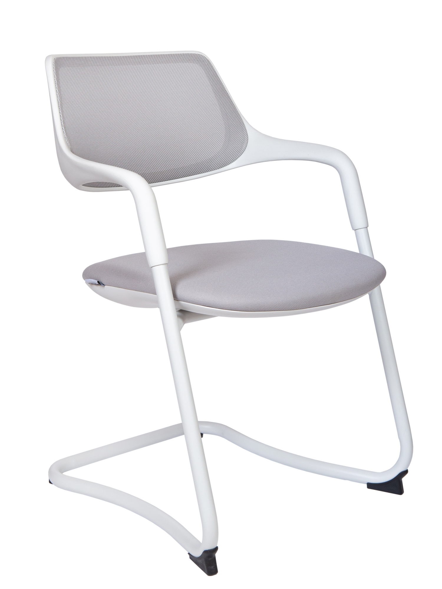 Кресло офисное Diamond СF серый, ткань и пластик и металл, мягкое сиденье, с подлокотниками