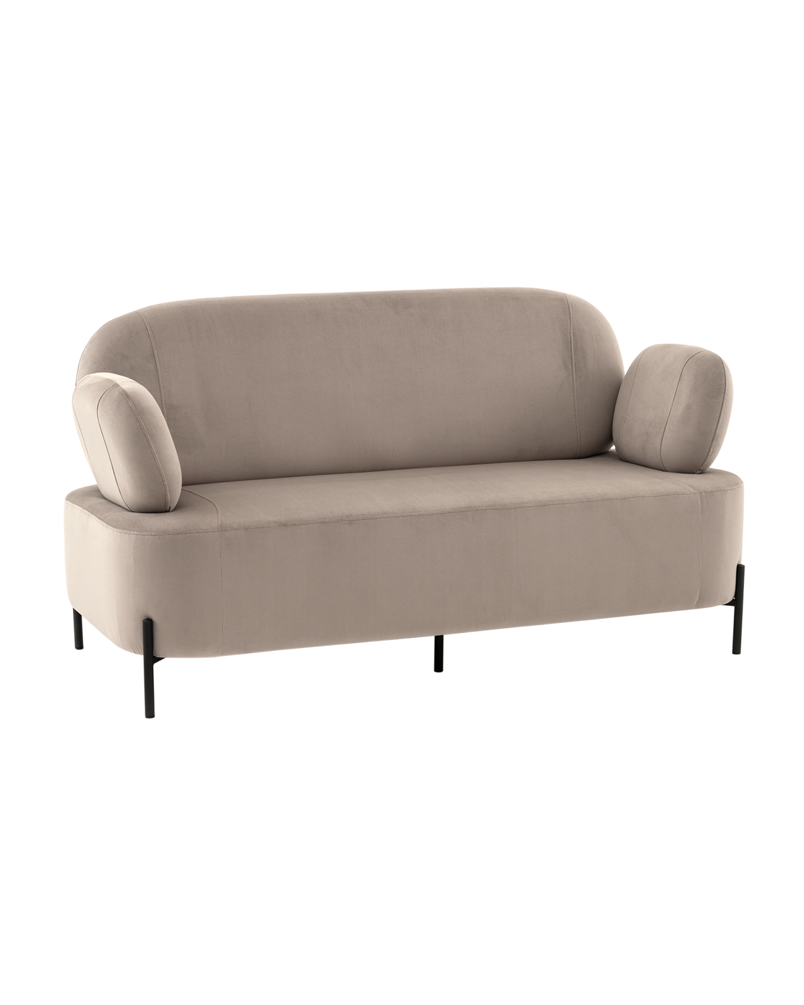 Диван Кэнди велюр светло-серый