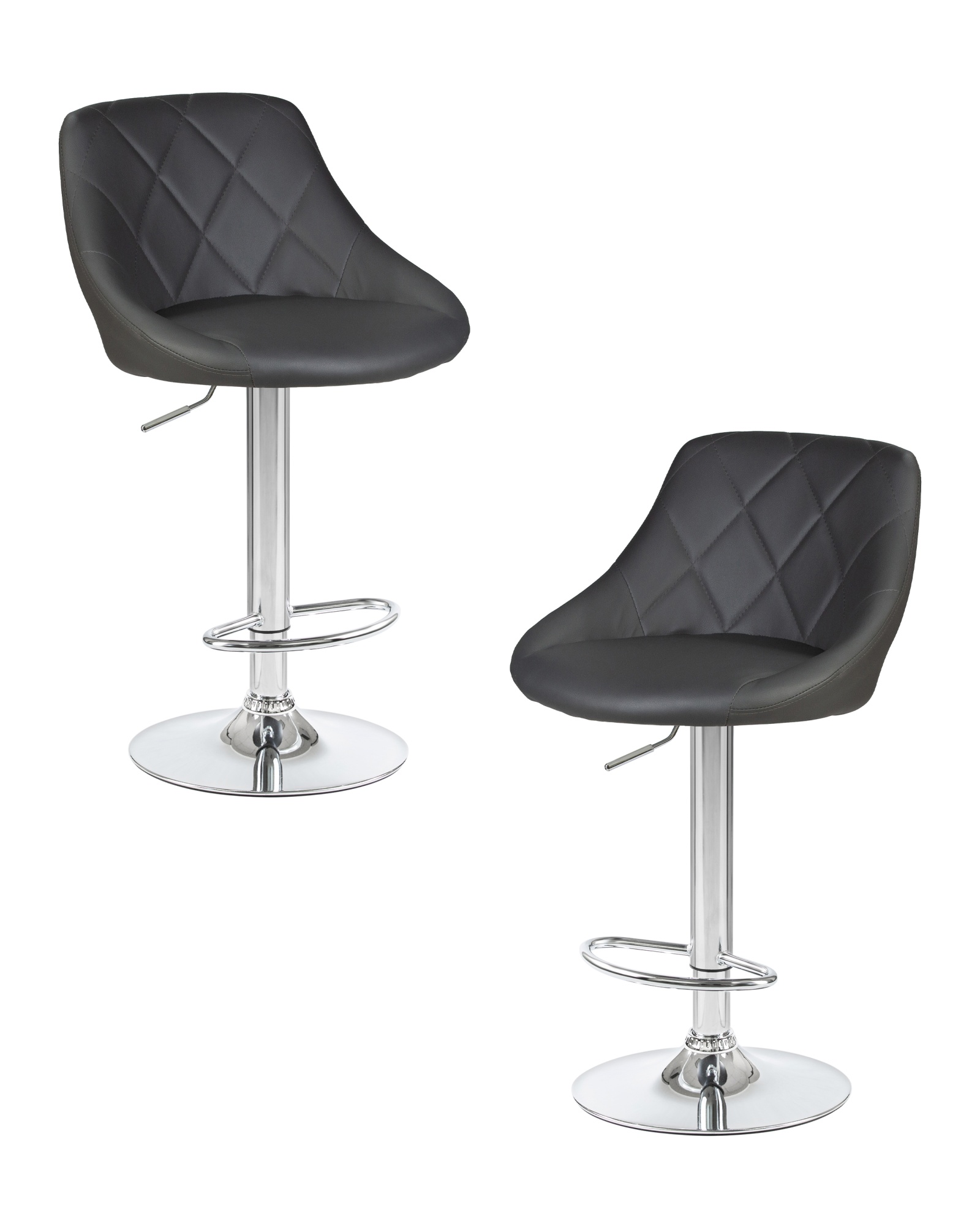 Набор 2 шт Стул барный LOGAN, серый