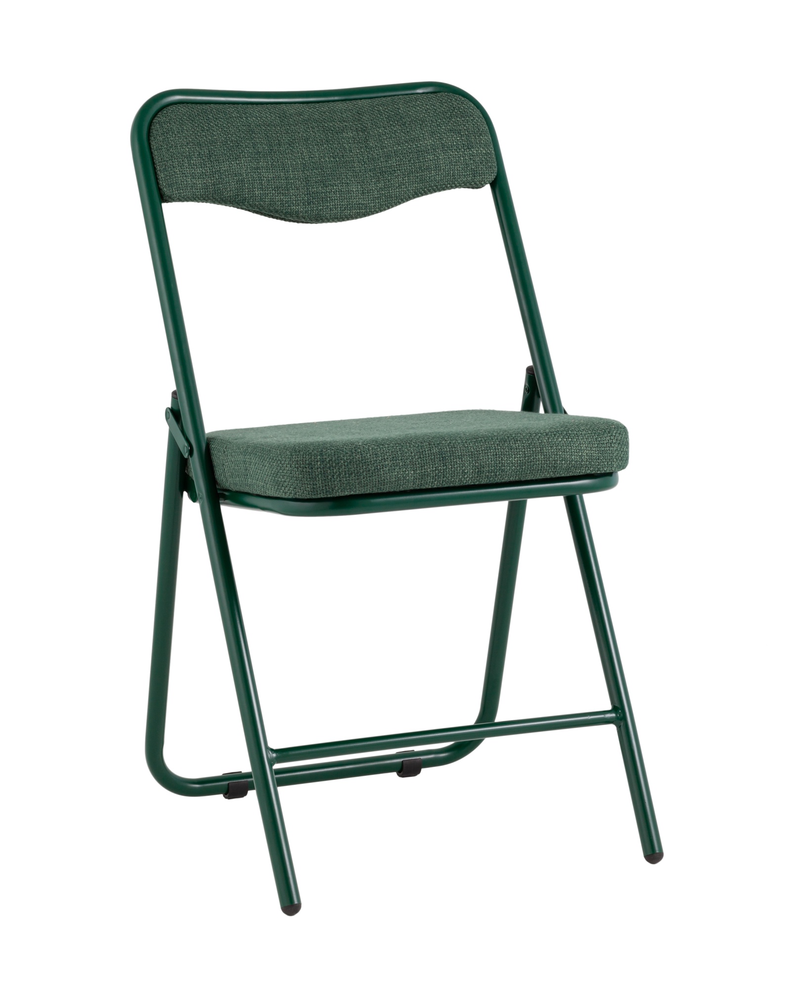 Стул складной Джонни рогожка зеленая каркас зеленый
