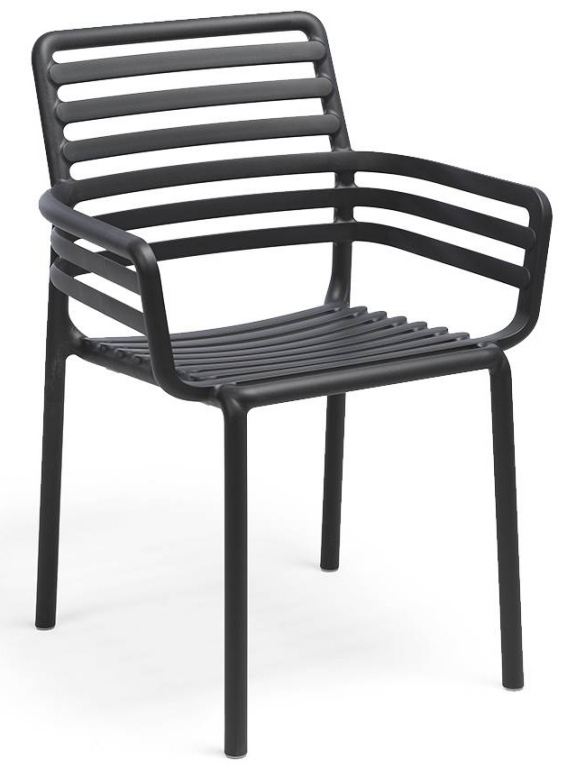 Кресло пластиковое Doga антрацит