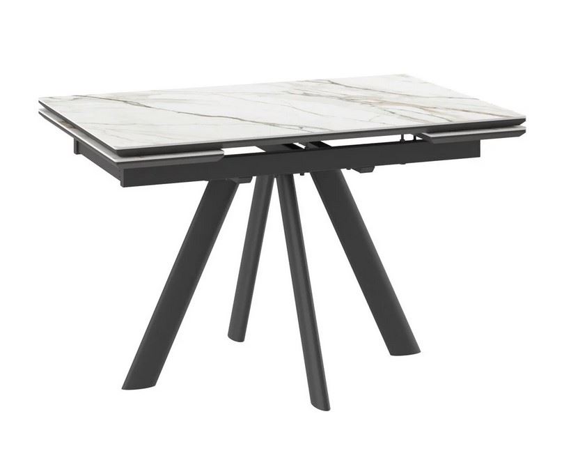 Cтол с керамическим покрытием JACK-120 черный 120(30+30)х80