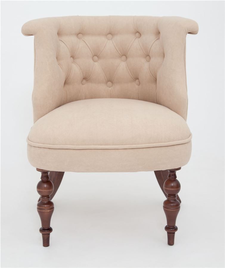 Кресло Бархат темный тон, RS3 - бежевый