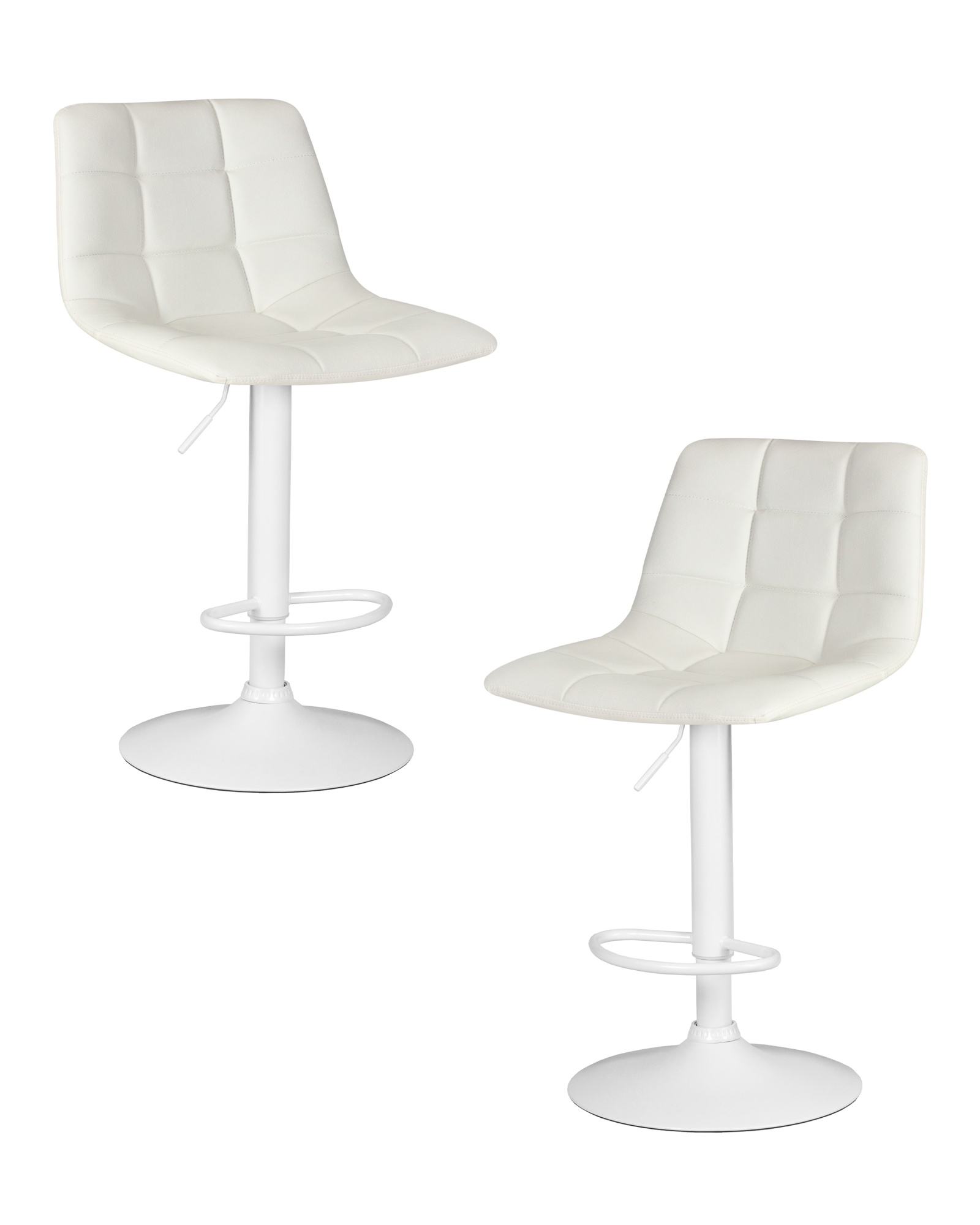 Набор 2 шт Стул барный TAILOR WHITE, белый PU