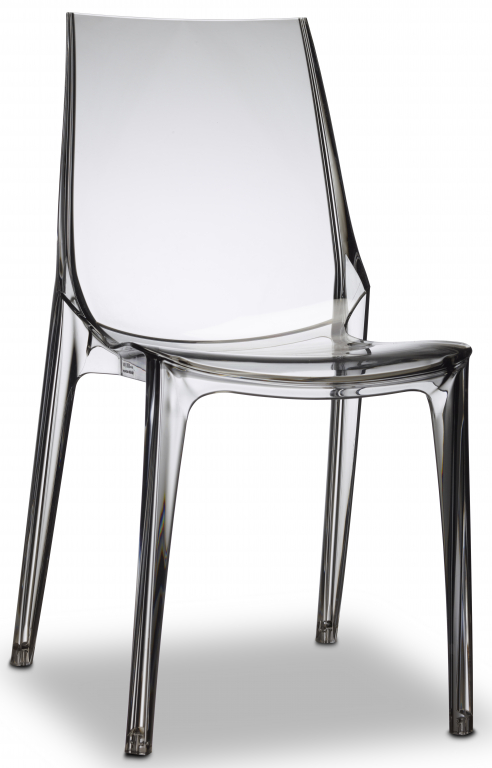 Стул прозрачный Vanity дымчатый