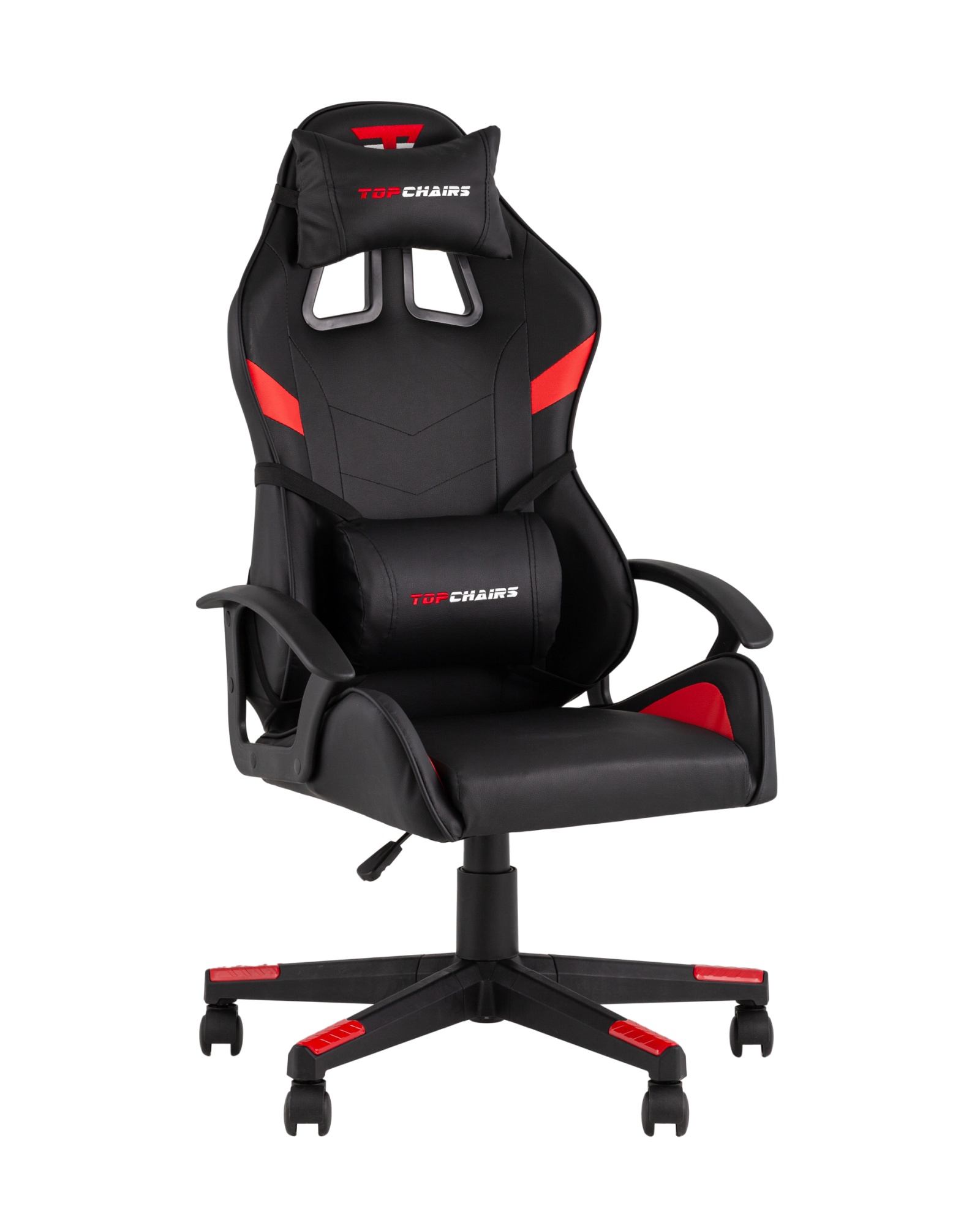 Кресло спортивное TopChairs Warden черно-красный