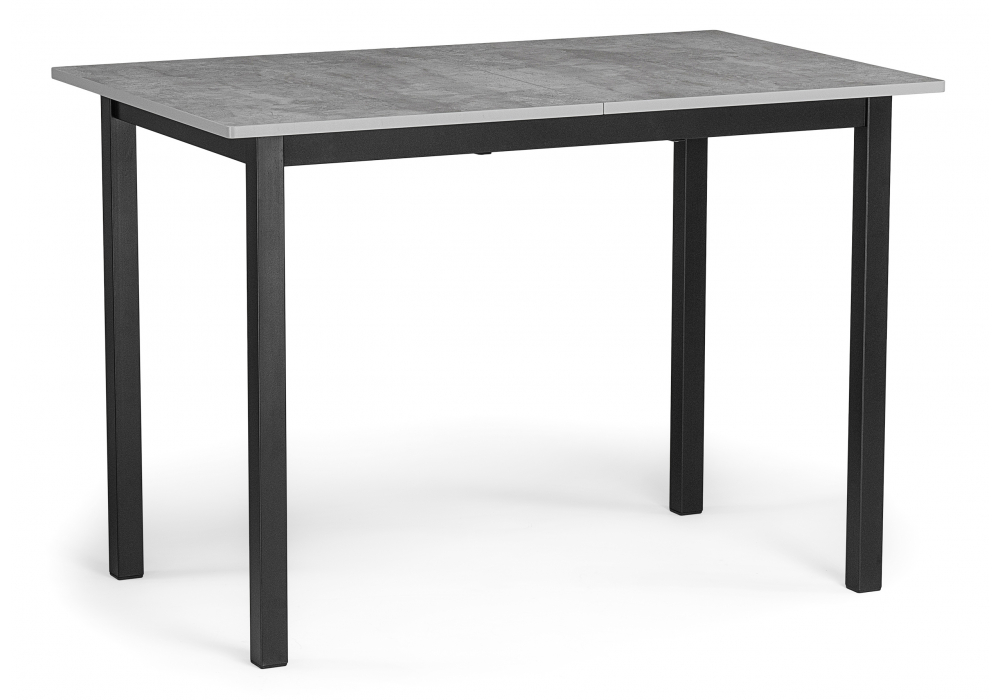 Стол деревянный Аркон 110(130)х68х75 бетон, черный