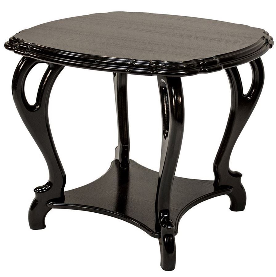 Стол журнальный "Кофейный П" венге Вис