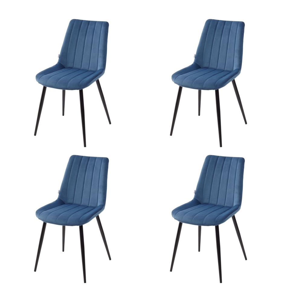 Стул FLIP пепельно-синий велюр G108-66