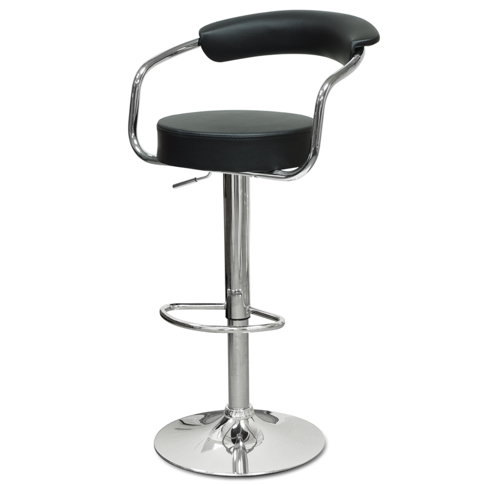 Барный стул Orion черный с мягким сиденьем