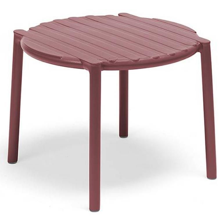 Столик пластиковый журнальный Doga красный