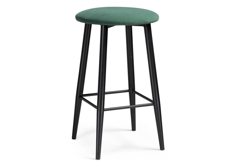 Полубарный стул Гангток катания изумруд, черный матовый