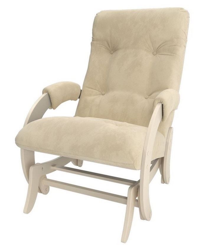 Кресло-глайдер "Консул" ванильный, дуб шампань