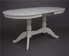 Раздвижной стол Овальный 130 слоновая кость
