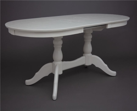 Раздвижной стол Овальный 130 слоновая кость