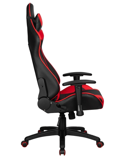 Кресло игровое BRIAN черно-красная экокожа
