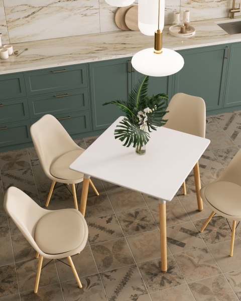 Стол Oslo Square 80х80 см белый