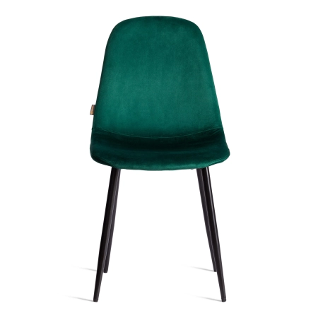 Стул BREEZE (mod. JSC-58) велюр и металл, зеленый, черный