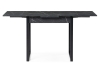Стол деревянный Форли 90(150)х67 файерстоун, черный матовый