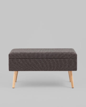 Банкетка Сторми с ящиком темно-серый