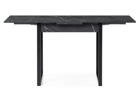 Стол деревянный Форли 90(150)х67 файерстоун, черный матовый