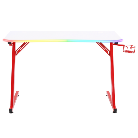 Стол компьютерный GAMELAB Monolith White&Red