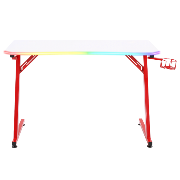 Стол компьютерный GAMELAB Monolith White&Red