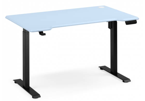 Компьютерный стол Маркос 120х75 голубой, черный