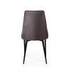 Стул Oliver бархат антрацит, черный конус
