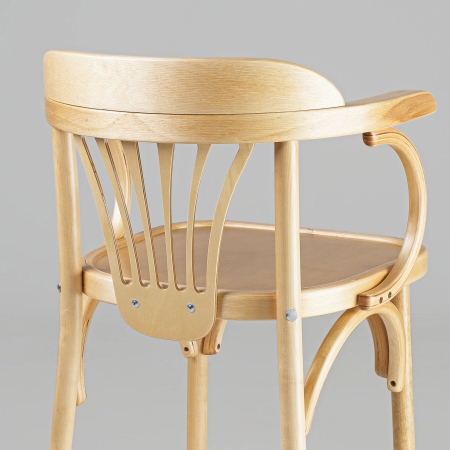 Деревянный стул Венский светлый тон с твердым сиденьем