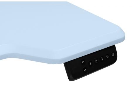 Компьютерный стол Маркос 120х75 голубой, черный