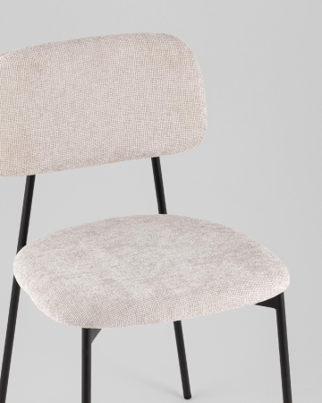 Стул Chao светло-серый черные ножки 4 шт.