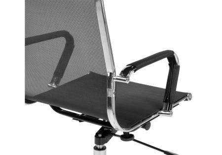Офисное кресло Reus черная сетка, хром