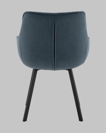 Стул Амальри велюр серо-синий