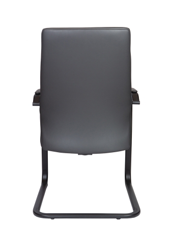 Кресло офисное Arco CF темно-серый, экокожа и пластик и металл, мягкое сиденье, с подлокотниками
