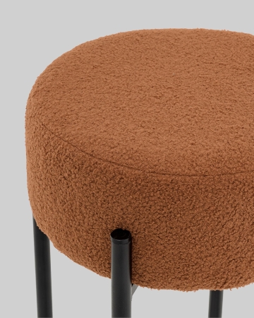Стул барный Беккет букле терракотовый