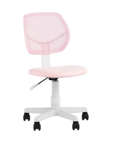 Кресло компьютерное детское ЛОЛО розовый пластик белый