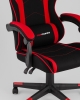 Кресло спортивное Shadow TopChairs ткань черно-красный