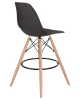 Стул барный DSW BAR ножки светлый бук темно-серый GR-04