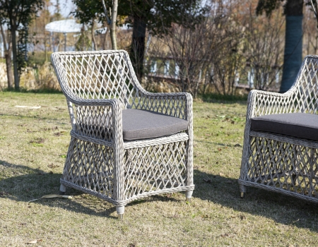 "Латте" плетеное кресло из искусственного ротанга, бежевый