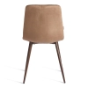 Стул CHILLY орех, велюр и металл, мягкое сиденье, без подлокотников