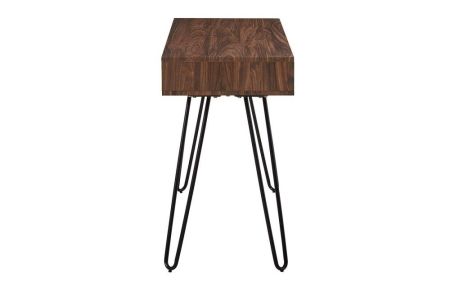 Стол письменный D-003 орех, матовый черный