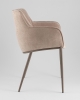 Стул Твигги шенилл бежевый с бежево-серым каркасом