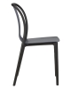 Набор 4 шт Стул обеденный ADAM, черный и серо-голубой